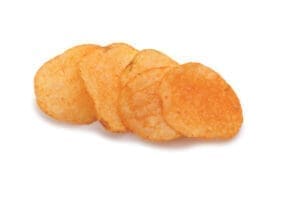 Orange potato chips
