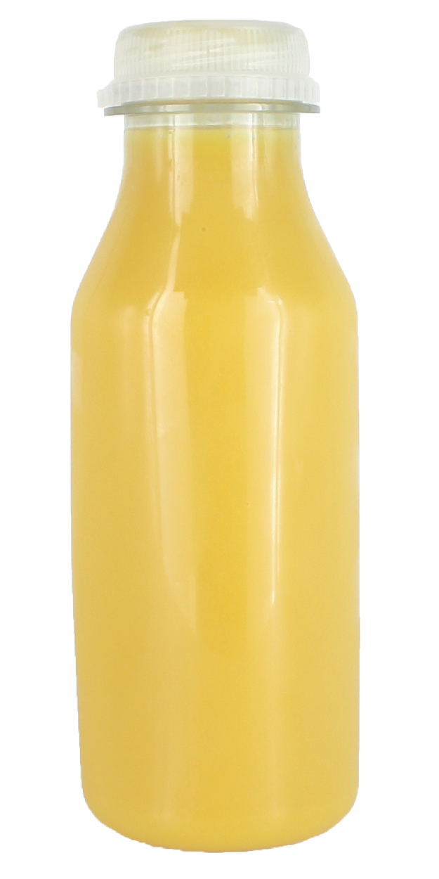 Lemon yellow colored smoothie