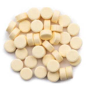 Pressed tablets yellow