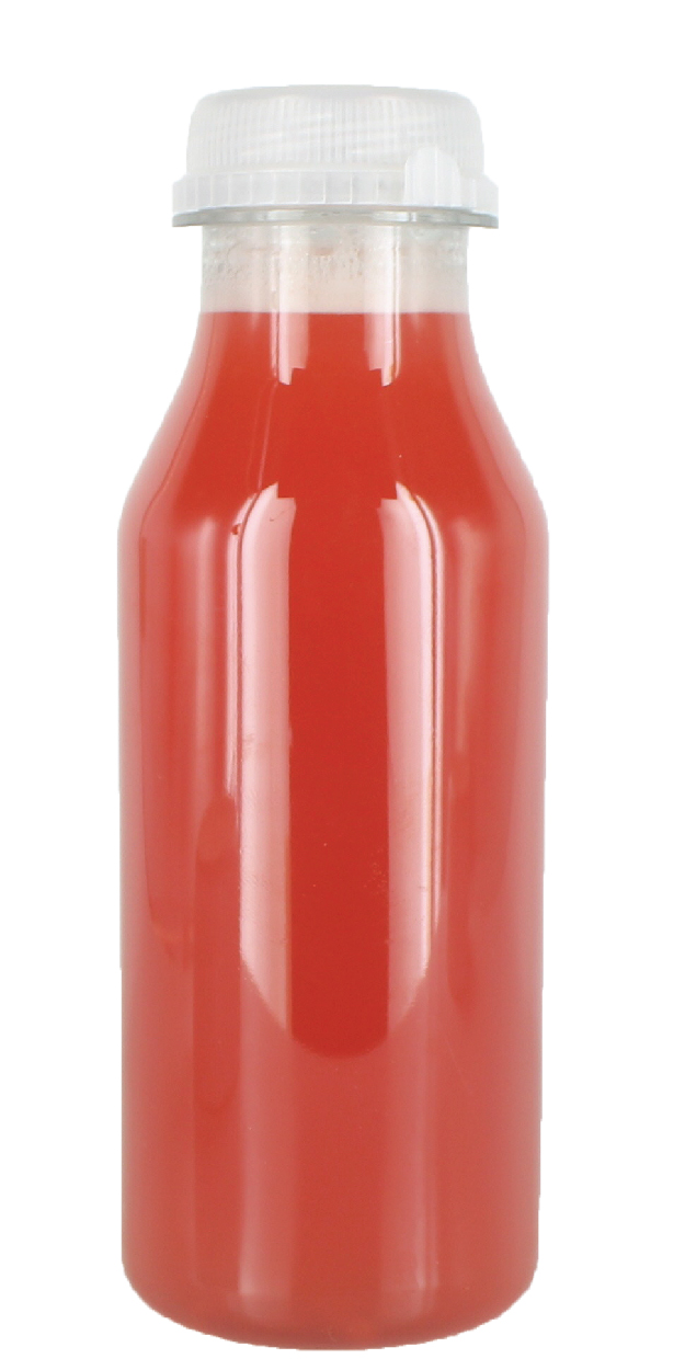 Strawberry red colored juice