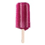 Pink sorbet ice cream on a stick