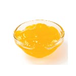 Little glas bowl with yellow jam