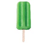 Green sorbet ice cream on a stick