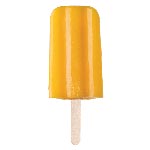 Yellow sorbet ice cream on a stick