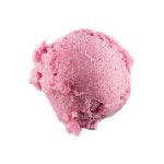 A scoop of purple ice cream