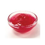 Little glas bowl with red jam