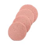 Plant-based alternative to sliced meat in orange